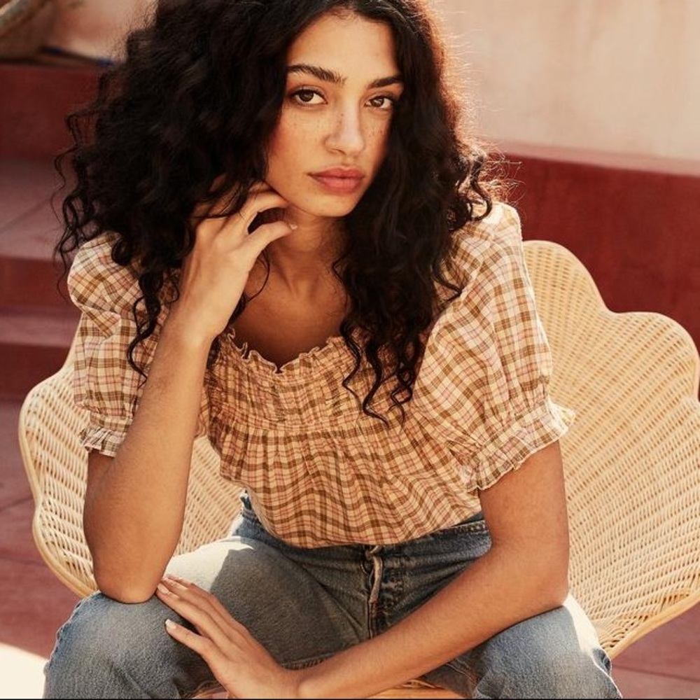 DÔEN Sahara Top Austen Plaid